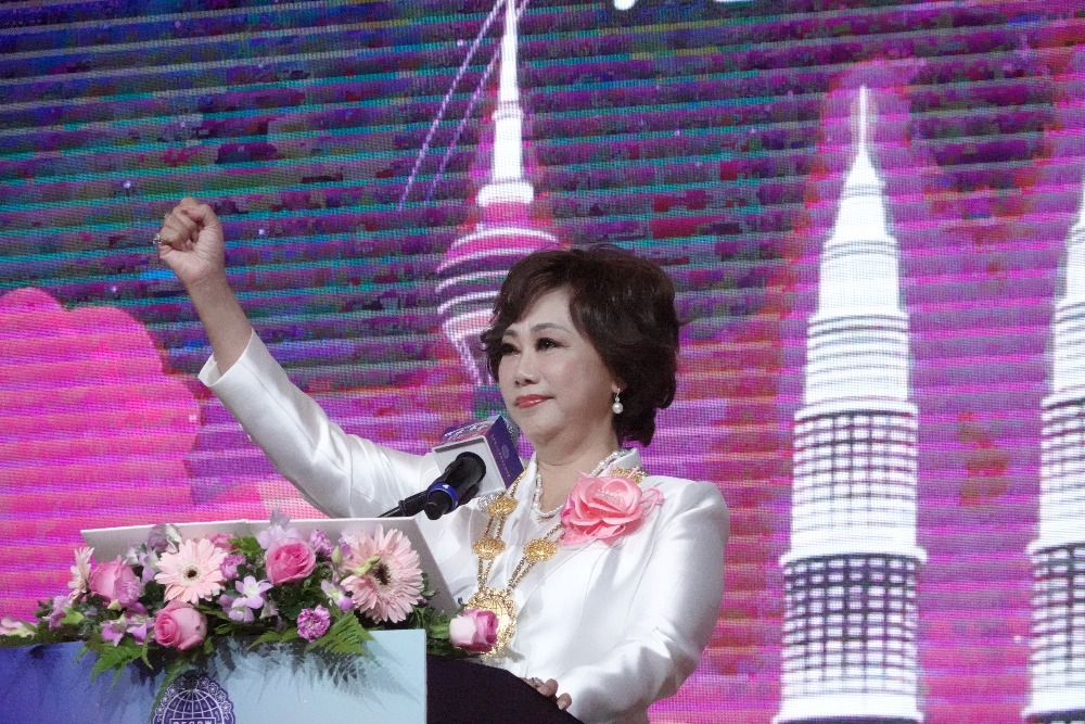 圖▲總會長致詞。