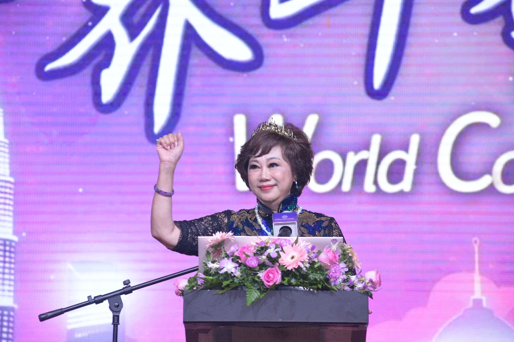 圖▲外交部晚宴林淑敏總會長致詞。