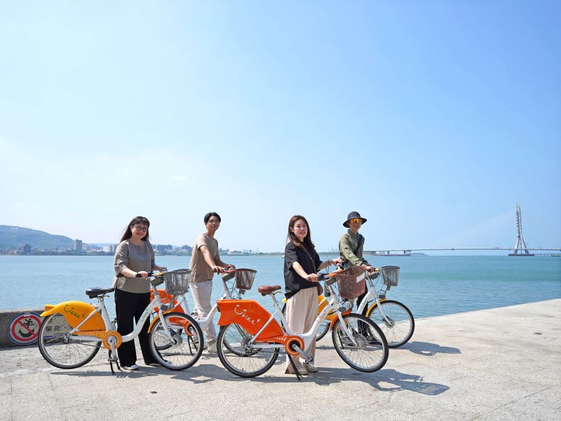 《圖說》滬尾漁港淡江大橋拍照點。〈交通局提供〉