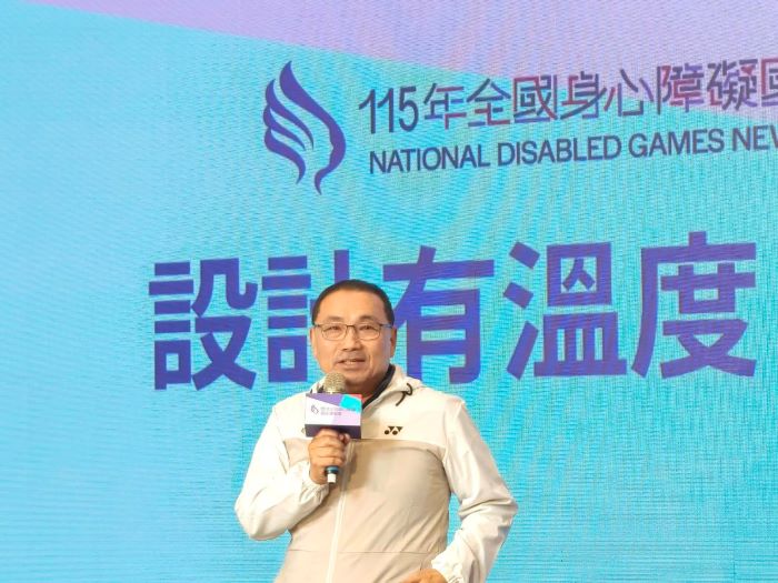 《圖說》侯友宜市長表示，全國身心障礙國民運動會不僅是一場體育競賽，更是身障朋友展現生命韌性、突破障礙、實踐自我的重要舞臺。〈記者葉柏成攝〉