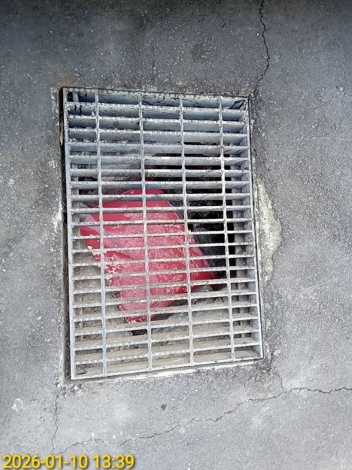 五股坑溪風雲常變色 新北逮違法排放油漆廢水元凶 7 《圖說》投放紅色示蹤劑確認流向無誤。〈環保局提供〉