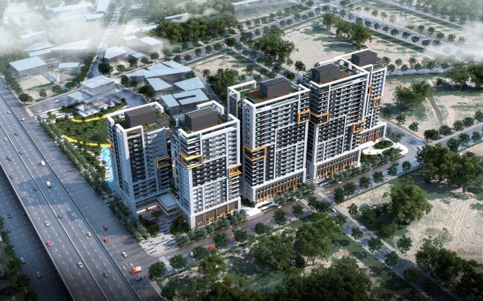 《圖說》塭仔圳青年社會住宅背透視圖二。〈城鄉局提供〉