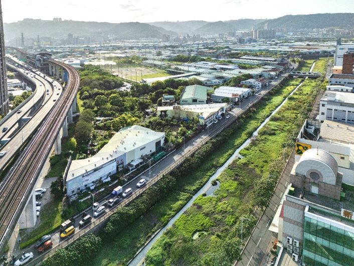 《圖說》新莊副都心站附近空拍圖。〈城鄉局提供〉