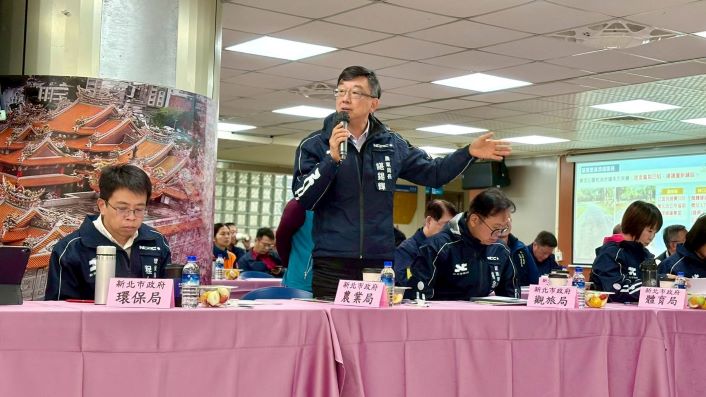 讓每項建設落地有感 新北行動治理前進泰山林口 15 《圖說》農業局長諶錫輝回應里長提案。〈民政局提供〉