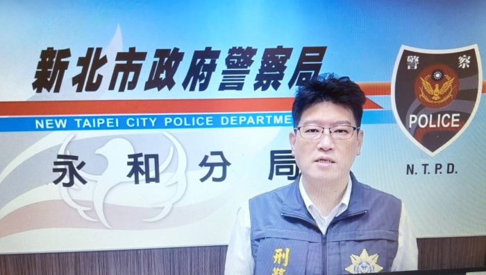 假競技真賭博 永和警破獲德州撲克賭場逮23人 4 《圖說》偵查隊長賴陽壬說明案由。〈永和分局提供〉