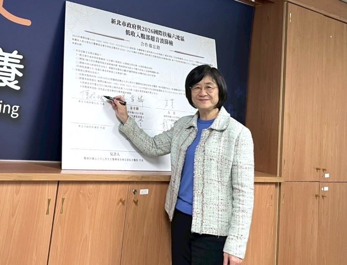 《圖說》衛生局長陳潤秋指出，腹部超音波影像評估，早期篩檢出異常個案並精準介入。〈衛生局提供〉