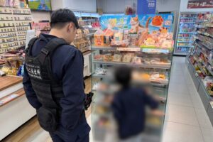 幼童負氣離家愁困超商 中山暖警買麵包充飢助團圓 24 MEITU 20260218 100834708