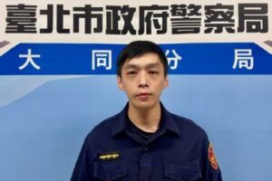 即刻救援 外籍人士躺人行道 大同暖警守護助送醫 2 %E9%87%91%E5%AF%A7%E6%83%87