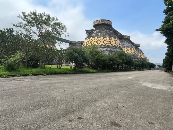 《圖說》八里污水處理廠蛋形消化槽。〈水利局提供〉