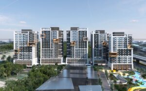 《圖說》新北市新莊區塭仔圳青年社會住宅透視圖。〈城鄉局提供〉