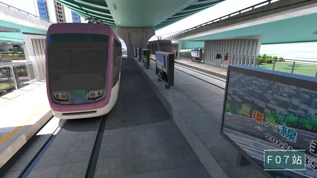 《圖說》五股泰山線F07站模擬圖。〈捷運局提供〉