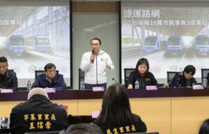 《圖說》侯友宜市長強調市府將投入大量預算強化基礎建設，並加速推動淡海輕軌二期及淡北道路等重大軌道工程。〈民政局提供〉