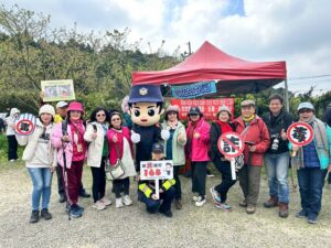 海芋季浪漫登場 北投警走進花海宣導交通安全與識詐反毒 6 二 29
