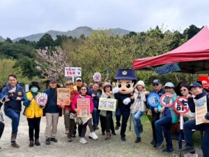 海芋季浪漫登場 北投警走進花海宣導交通安全與識詐反毒 7 三 14
