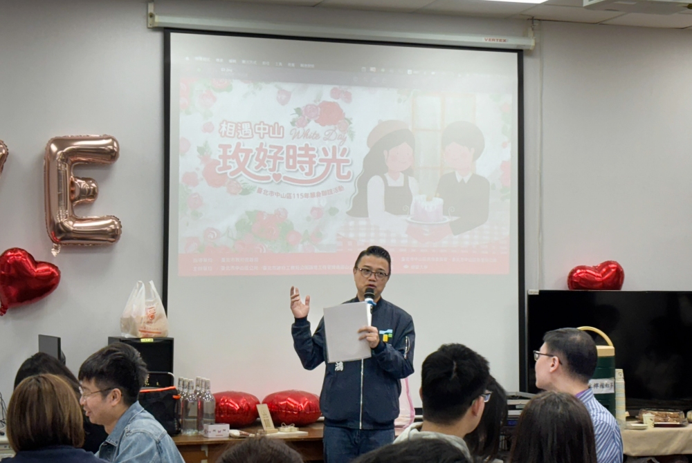 02黃鳴鴻區長化身超強月老！祝福單身男女尋得真愛