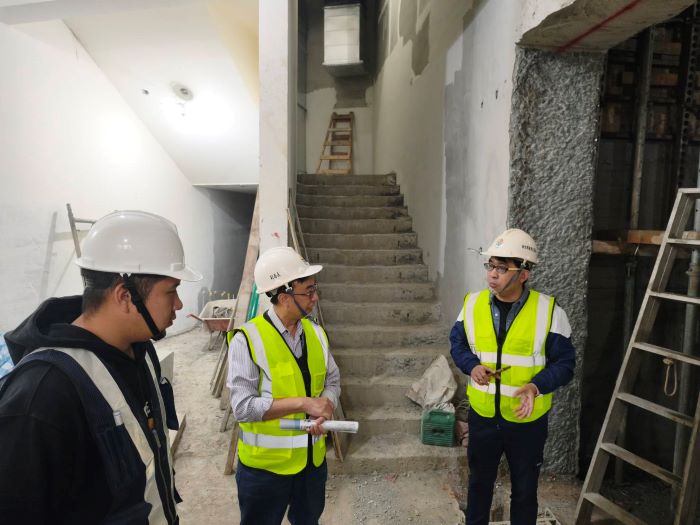 工程進度92%超前 永平國小地下停車場目標年底啟用 6 《圖說》設置連通道銜接捷運萬大中和線LG05站。〈交通局提供〉