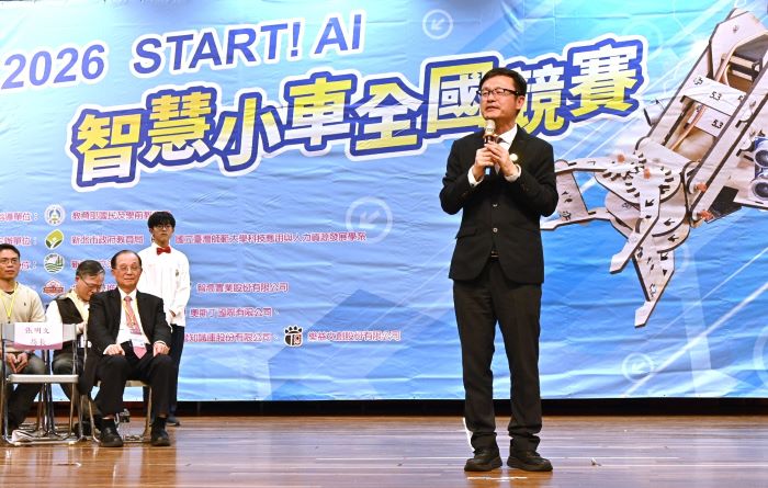 《圖說》教育局長張明文表示,人工智慧為全球趨勢,教育應培養學生理解、應用與創造科技能力。〈教育局提供〉