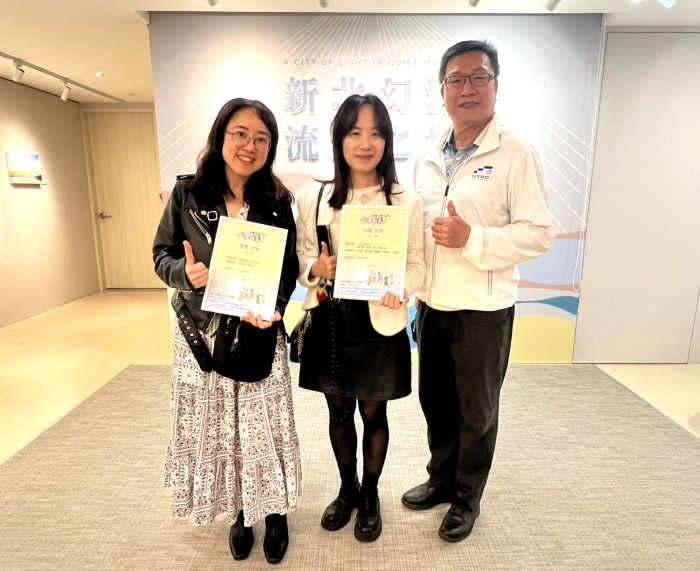 《圖說》「永續台灣創意教案」文林國小、樹林高中榮獲佳作，圖為獻獎人員合照。〈教育局提供〉