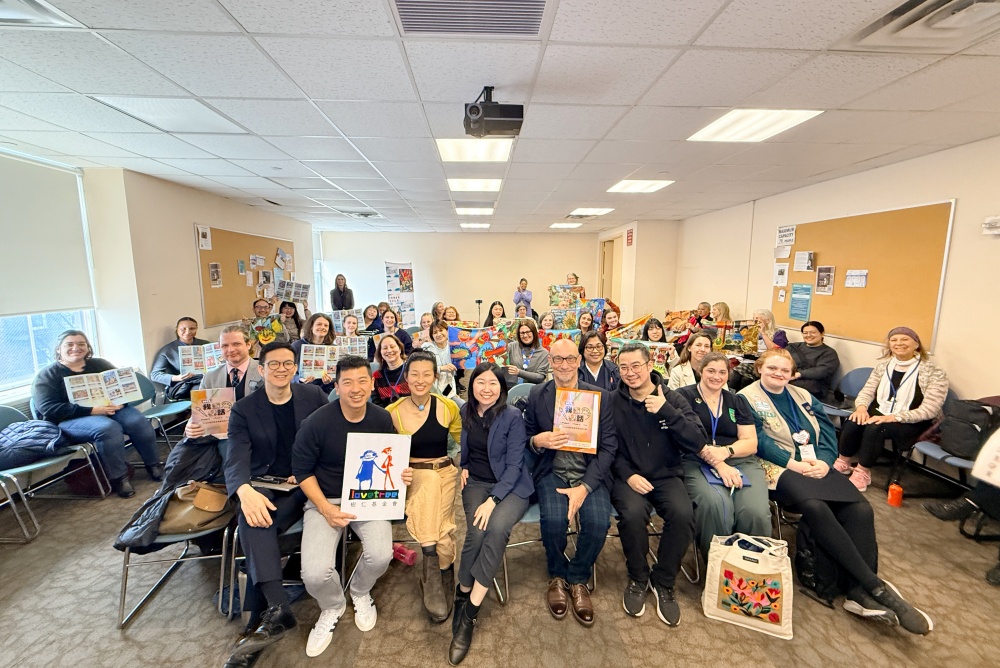 02藝術家徐之揚（左1樹仁基金會代表楊家瑋左2 芭蕾舞蹈家Shoko Tamai左3 照明設計師