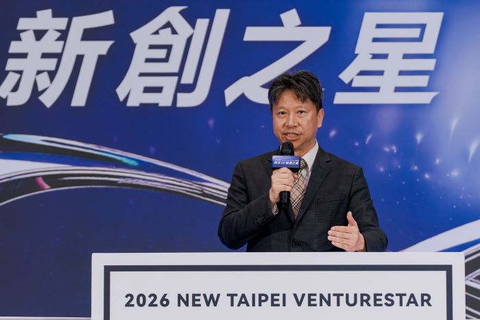 《圖說》創投公會副理事長林宇聲指出,與市府深度合作,讓更多新創團隊被看見。〈青年局提供〉