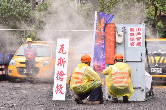 《圖說》區長楊薏霖表示，「颱洪暨地震複合式災害防救演練」，防災勝於救災，離災優於防災。〈中和區公所提供〉