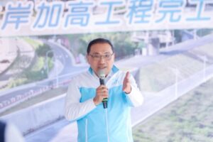 《圖說》侯友宜市長表示疏左堤防加高工程完工將為地方帶來防洪效益。〈水利局提供〉