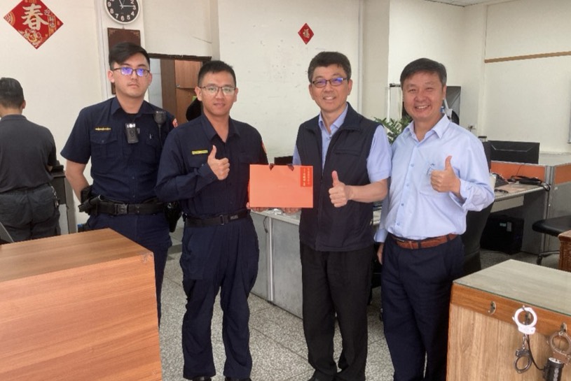 花警火速2小時破案  局長范織坤親赴慰勉同仁辛勞