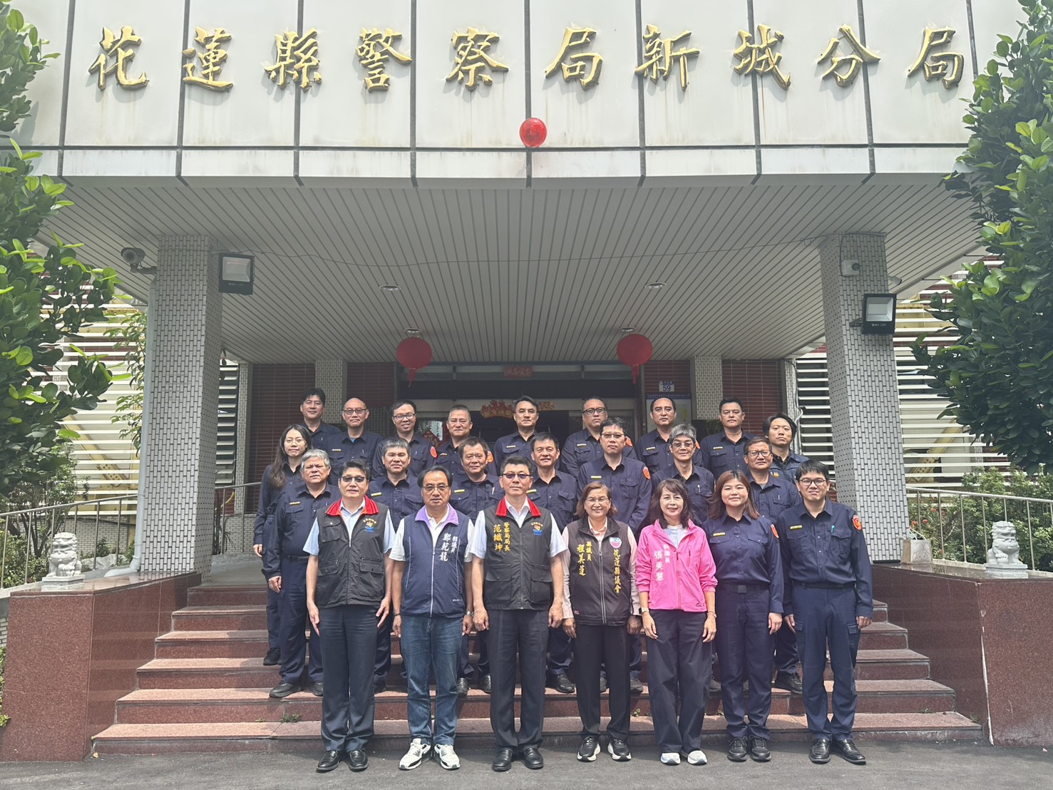 花蓮縣議會保安小組考察新城分局  強化警政交流與治安作為