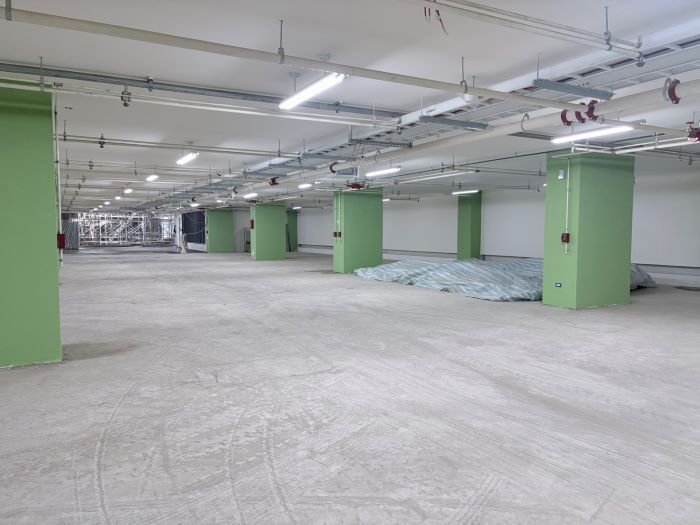 《圖說》永平國小地下停車場工程整體進度已達93.87%,超前0.77%,預計今年7月完工。〈交通局提供〉