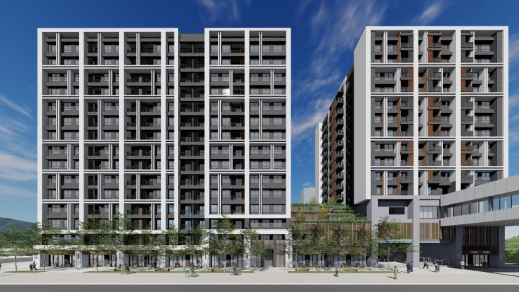 《圖說》三峽首座捷運開發案模擬圖。〈捷運局提供〉