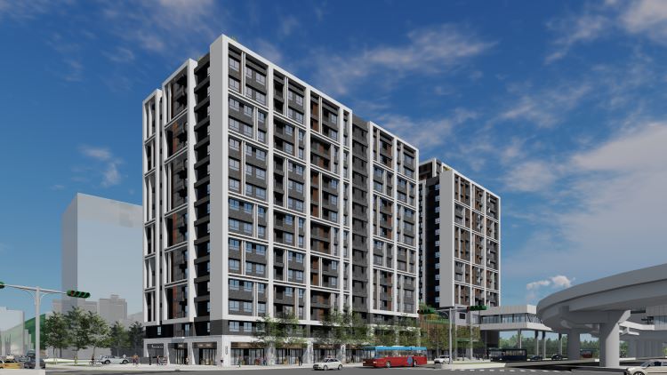 《圖說》三峽站出入口2捷運開發模擬圖。〈捷運局提供〉