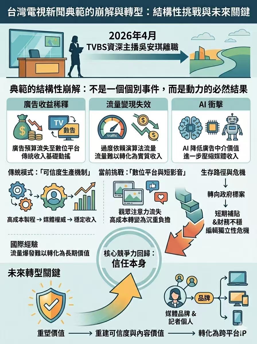 【杜聖聰專欄】電視新聞台的典範崩解與數位重構