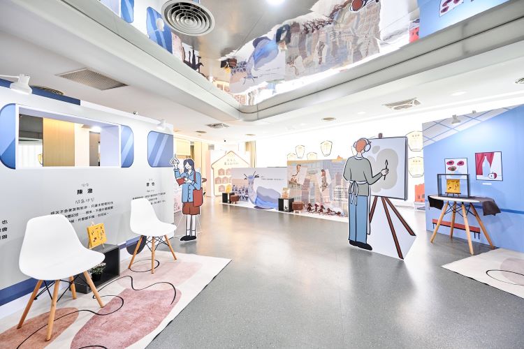 《圖說》去年第15屆新北市文學獎得獎作品展示現場一隅。〈文化局提供〉
