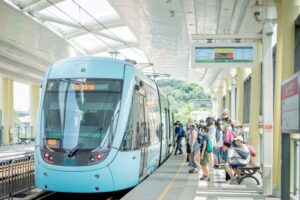 《圖說》淡海輕軌調整重點在於提升尖峰時段運能。〈新北捷運公司提供〉