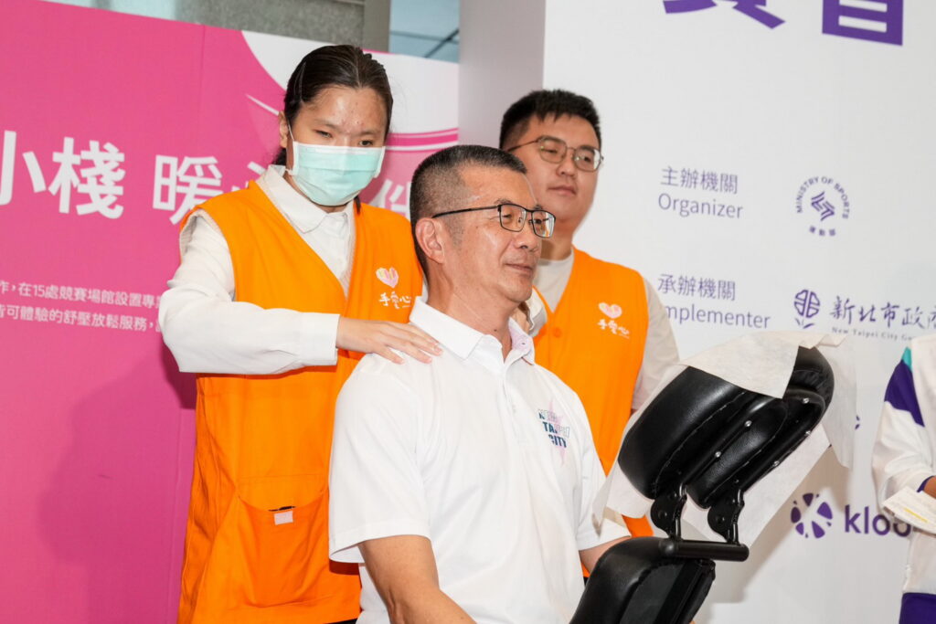 《115全障運》在15處競賽場館設置「按摩小棧」提供選手、志工及工作人員紓壓按摩服務 1