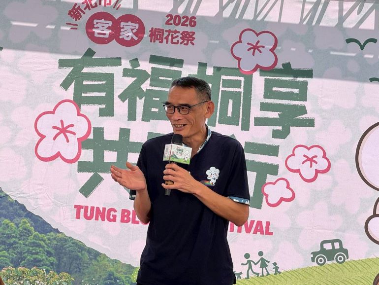 《圖說》新店區長黃秀川感謝大家來參與啟動儀式。〈新店區公所提供〉