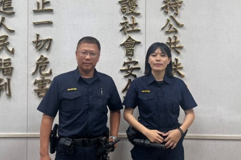 老翁深夜大雨迷失街頭  士林暖警即時照護送返家