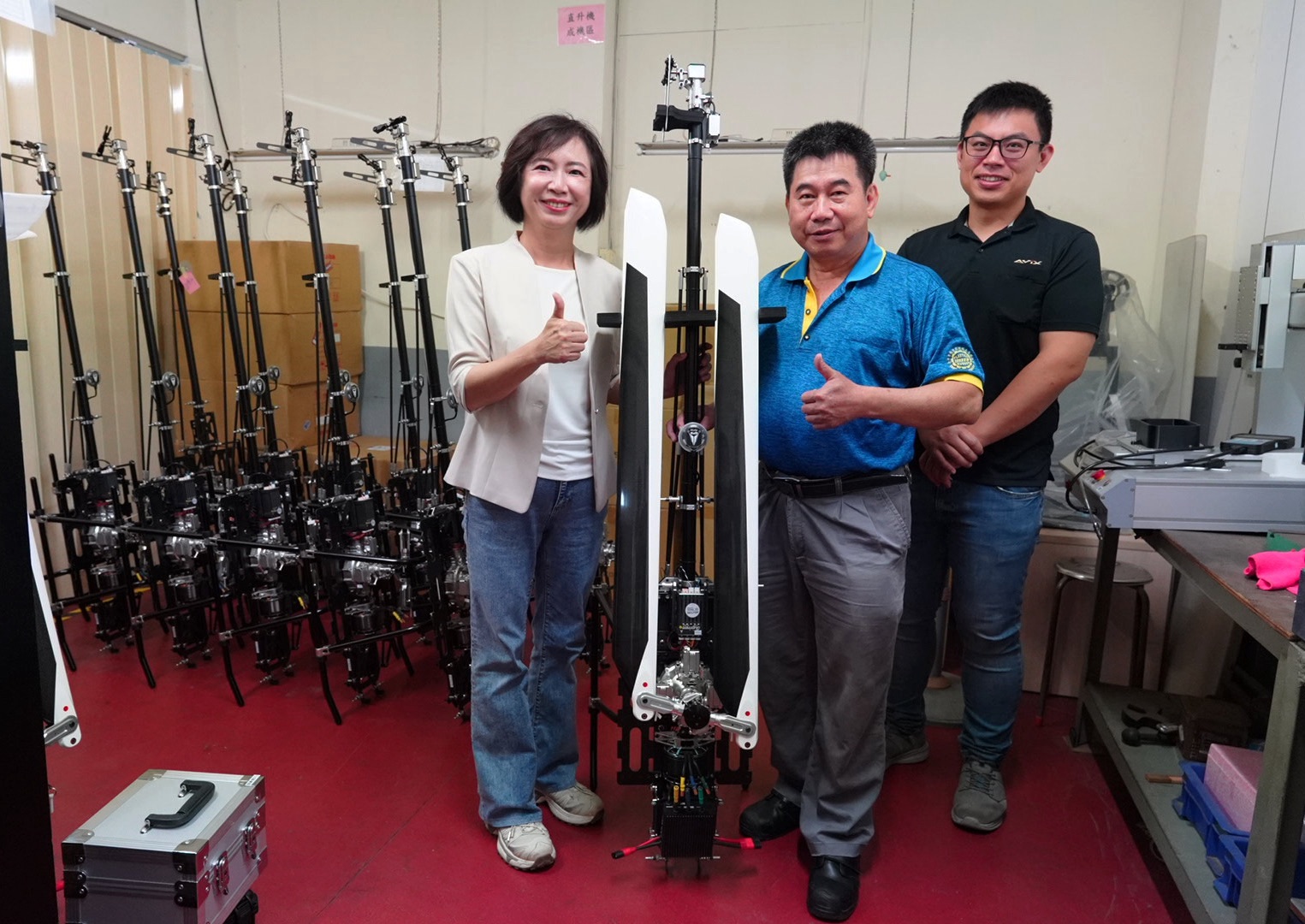 何欣純參訪台中無人機公司    籲支持特別預算讓台中相關產業轉骨升級