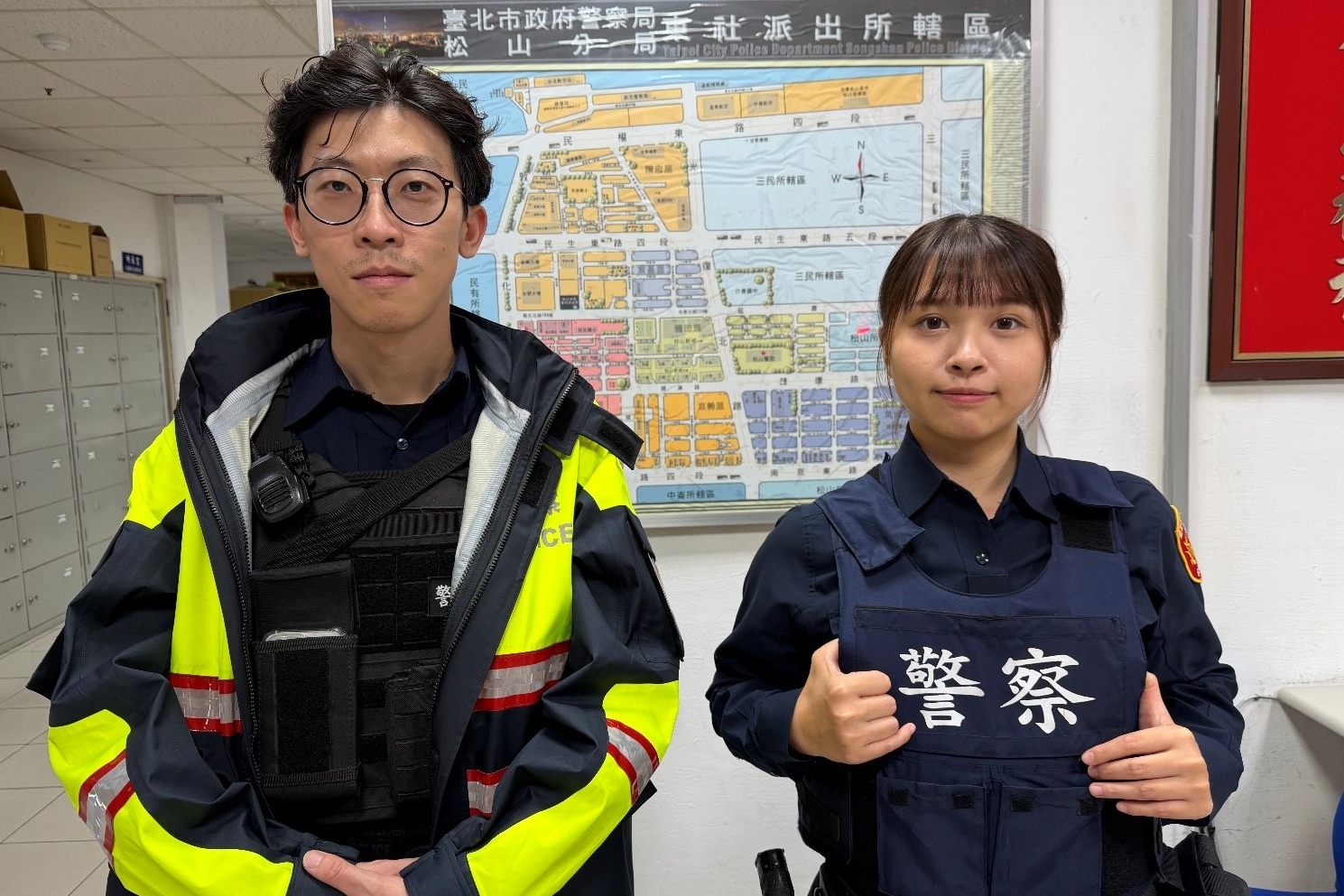 風雨中徘徊兩日  松山暖警不放棄助迷途老翁平安返家