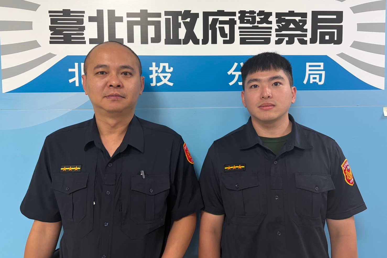 一度說不出身分  北投警護送走失嬤回家