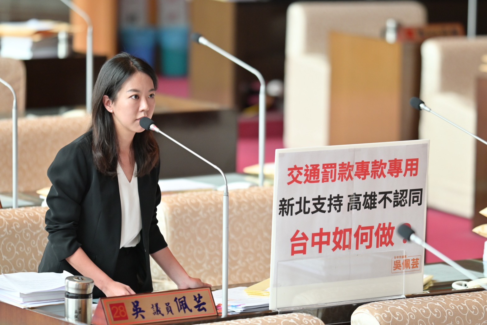 交通罰鍰專款專用   吳佩芸籲：別再讓市民覺得只會開罰不改善道路