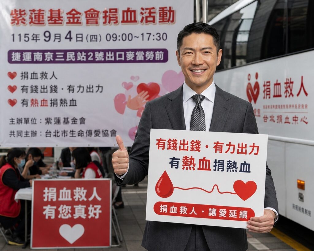 愛心律師陳曉鳴號召捐熱血 力挺紫蓮基金會9月大型公益捐血活動 2 S 851165187